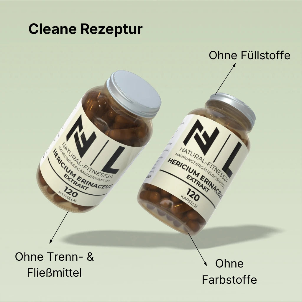  Hericium erinaceus Extrakt Kapseln vegan von NF24 120 Caps ohne unnötige Zusatzstoffe