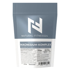 Magnesium Komplex Pulver 500 g – 4-fach Magnesium mit Bisglycinat, Citrat, Malat & Taurat