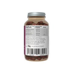 Natural-Fitness24 650mg Traubenkernextrakt davon 390m OPC mit Acerola-Extrakt 600mg davon 102mg Vitamin C Kapseln Nährwerte 