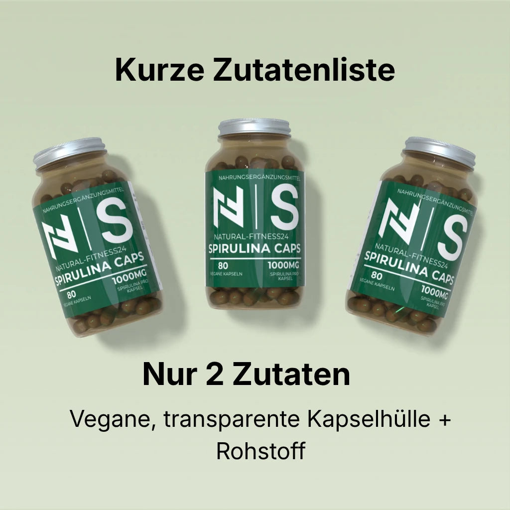 NF24 Spirulina Kapseln kaufen - nur 2 Zutaten