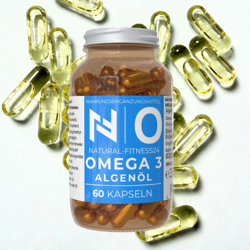 Natural-Fitness24 Algenöl Omega3 EPA DHA 60 Kapseln vegan NF24