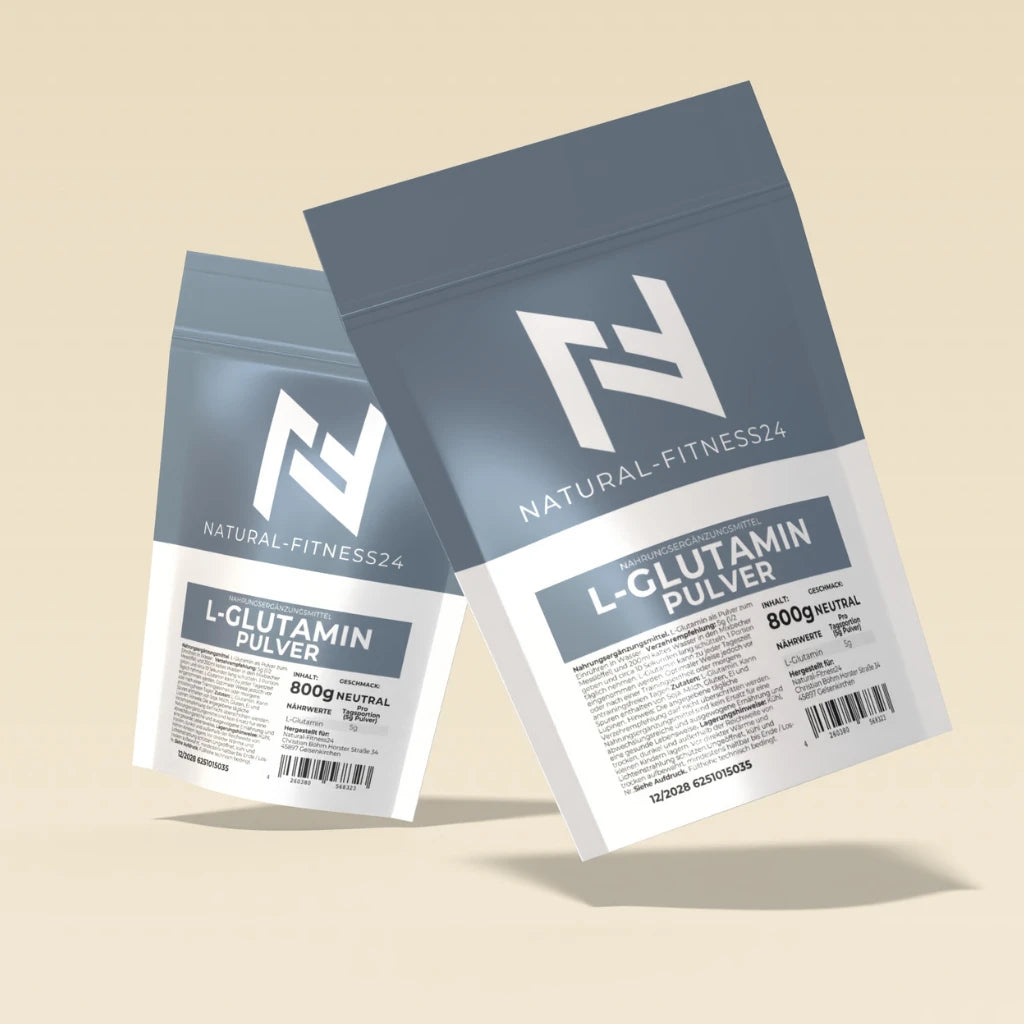 Natural-Fitness24 L-Glutamin Pulver Neutral ohne Zusatzstoffe im 800g Beutel