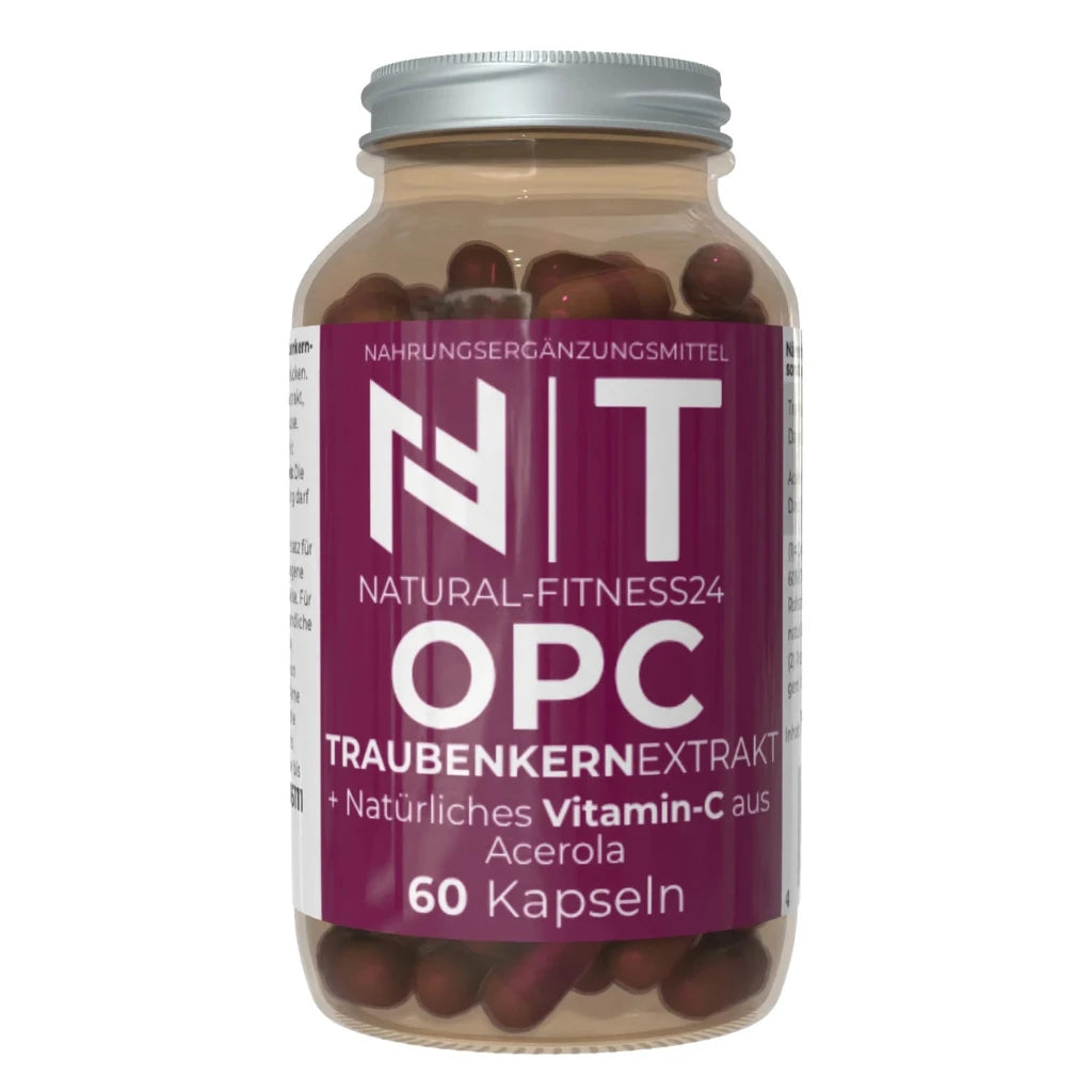 Natural-Fitness24 OPC Traubenkernextrakt mit Acerola-Extrakt-Kapseln