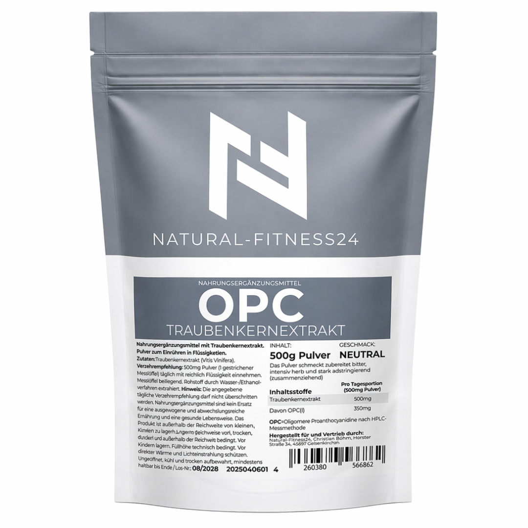 OPC Traubenkernextrakt Pulver ohne Zusatzstoffe 500g neutral