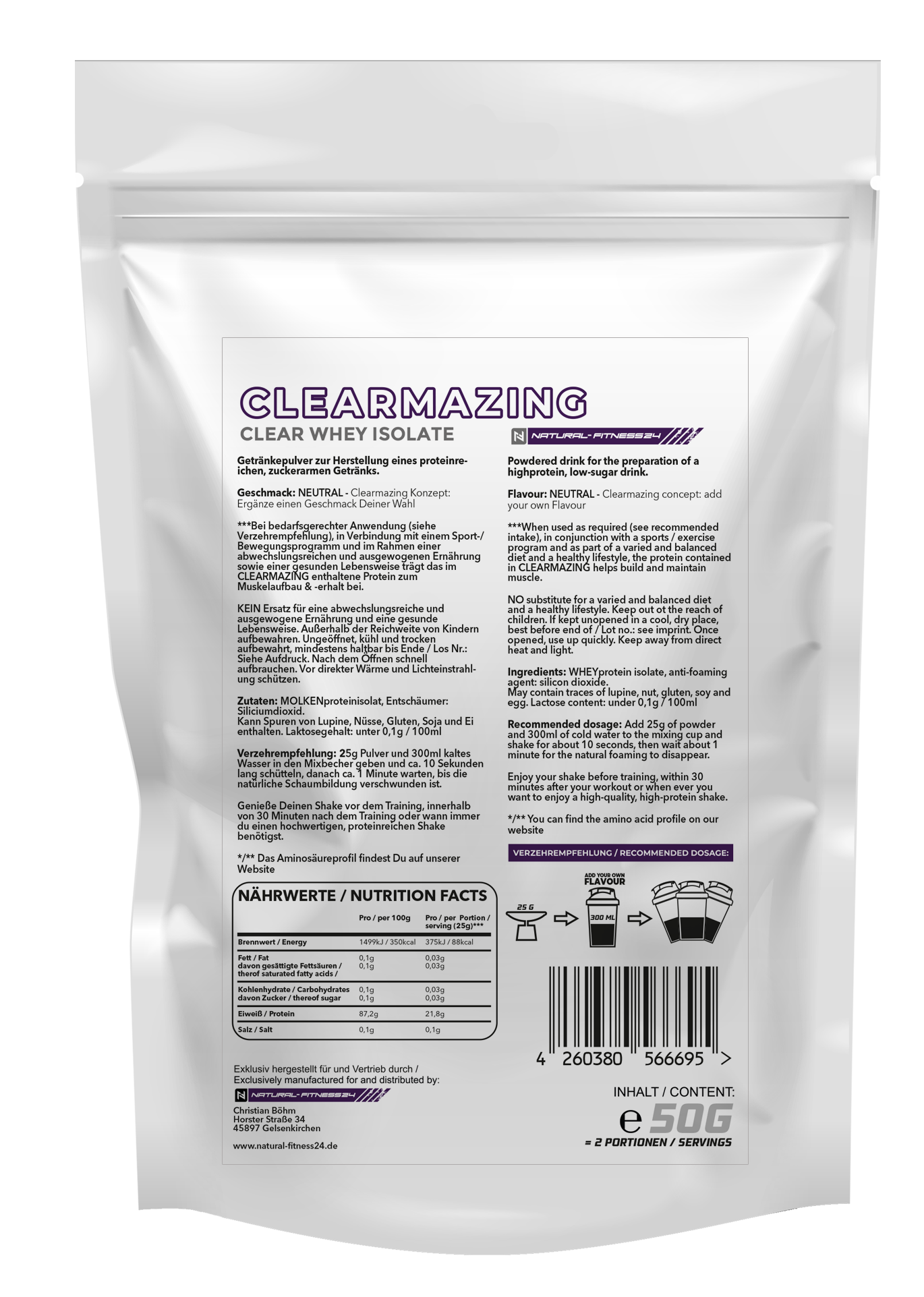 Clearmazing Clear Whey Isolat - Probe