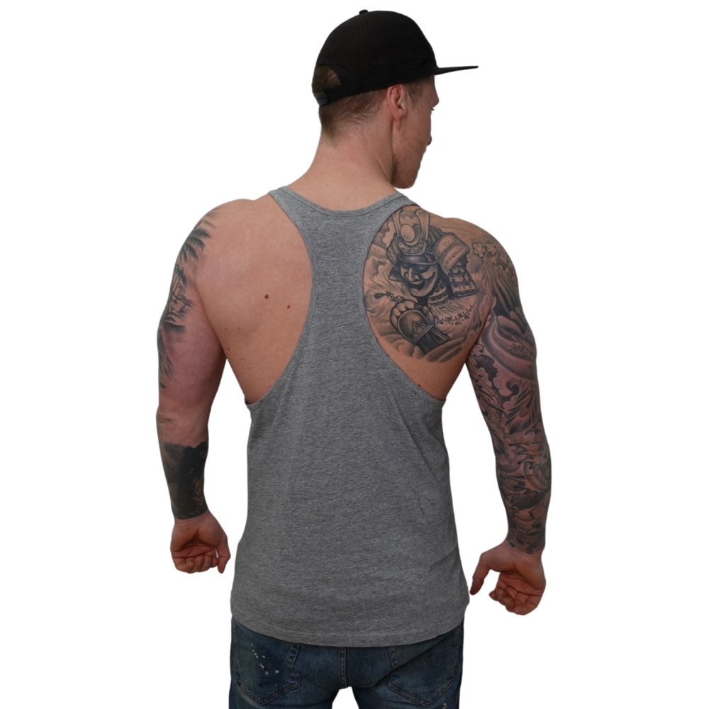 muscle tank top grau 