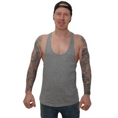 muscle tank top grau