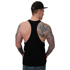 muscle tank top schwarz hinten