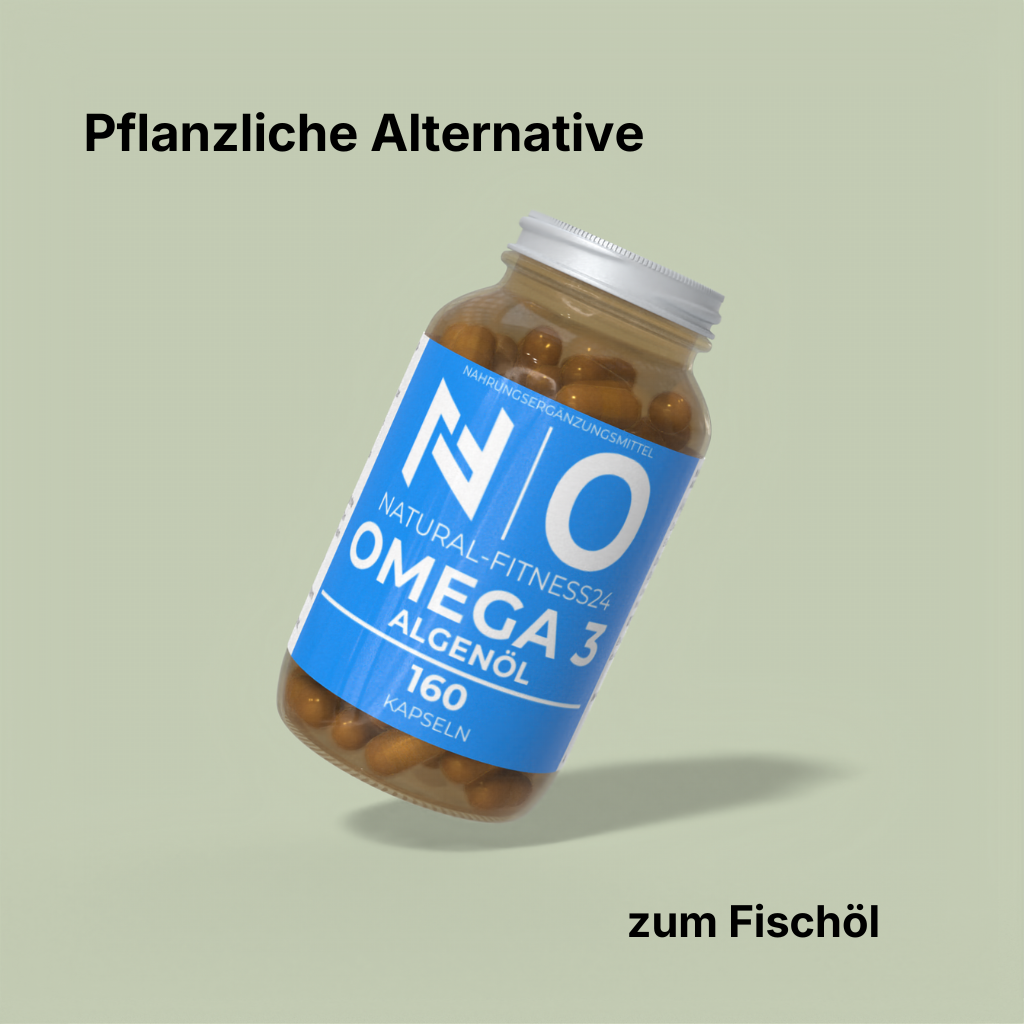 Vegane Omega 3 Algenöl Kapseln EPA DHA 160Kapseln Alterative zu Fischöl