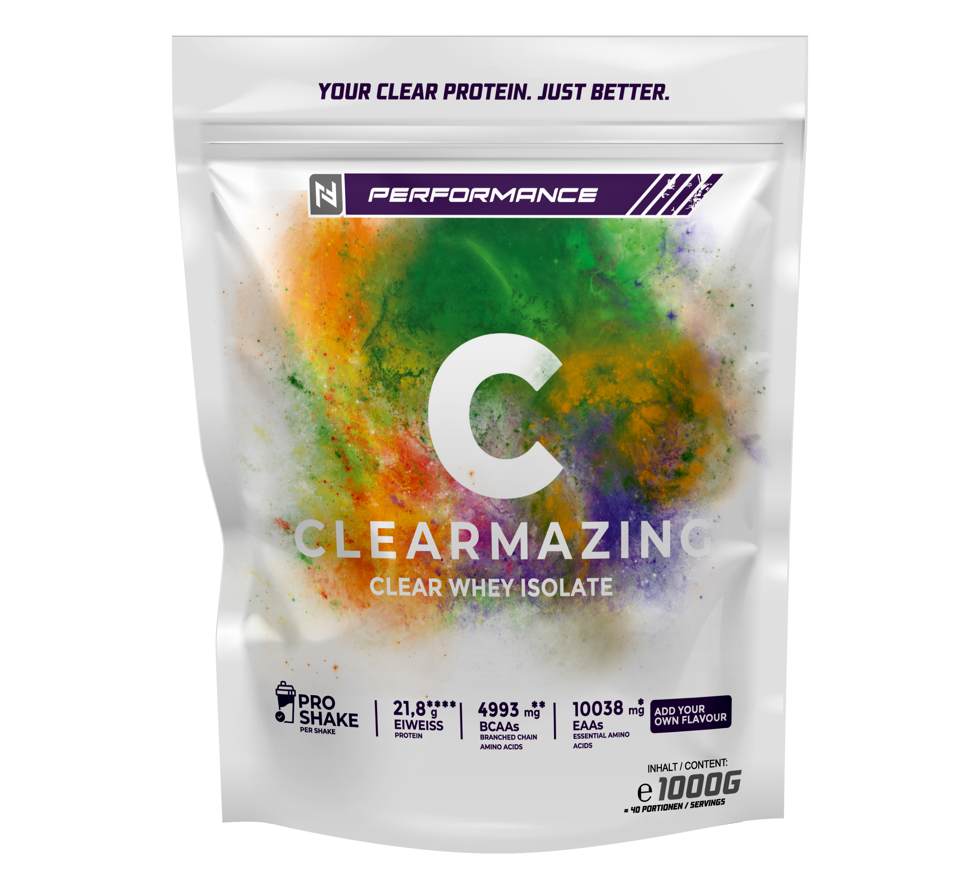 clear whey isolate 1kg beutel neutral