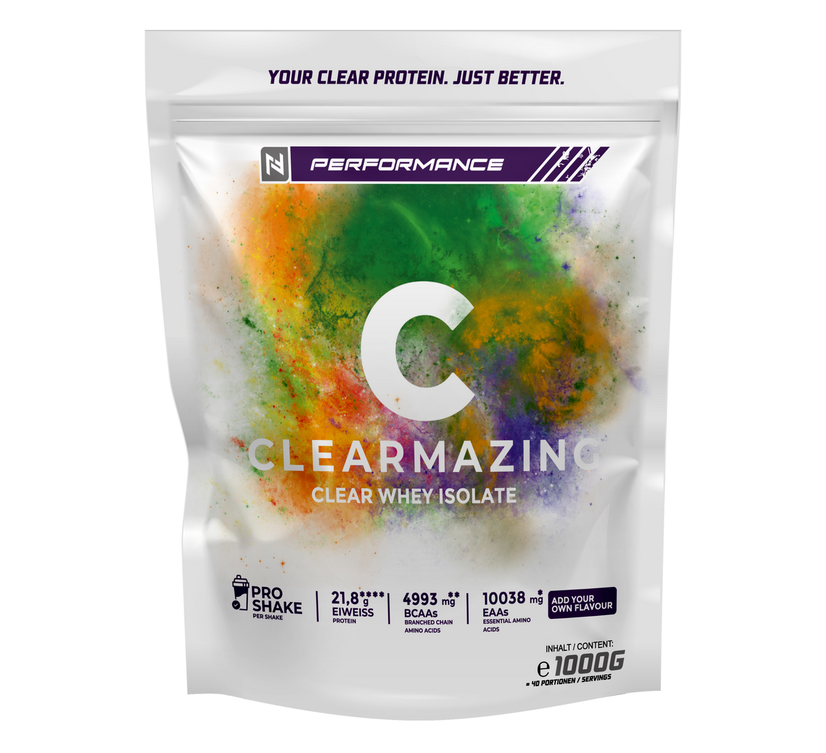 clear whey isolate 1kg beutel neutral