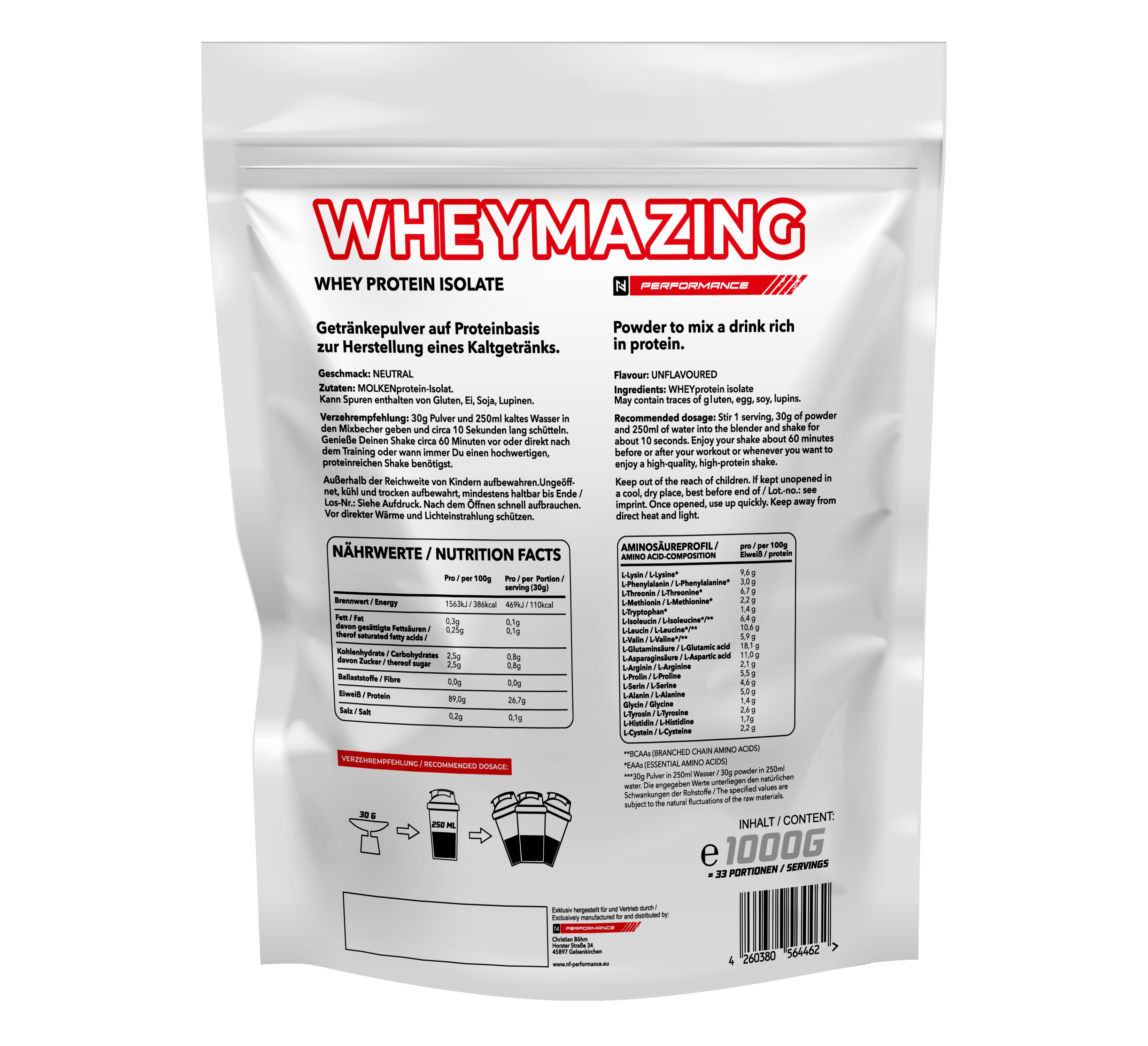 Wheymazing 1kg Neutral