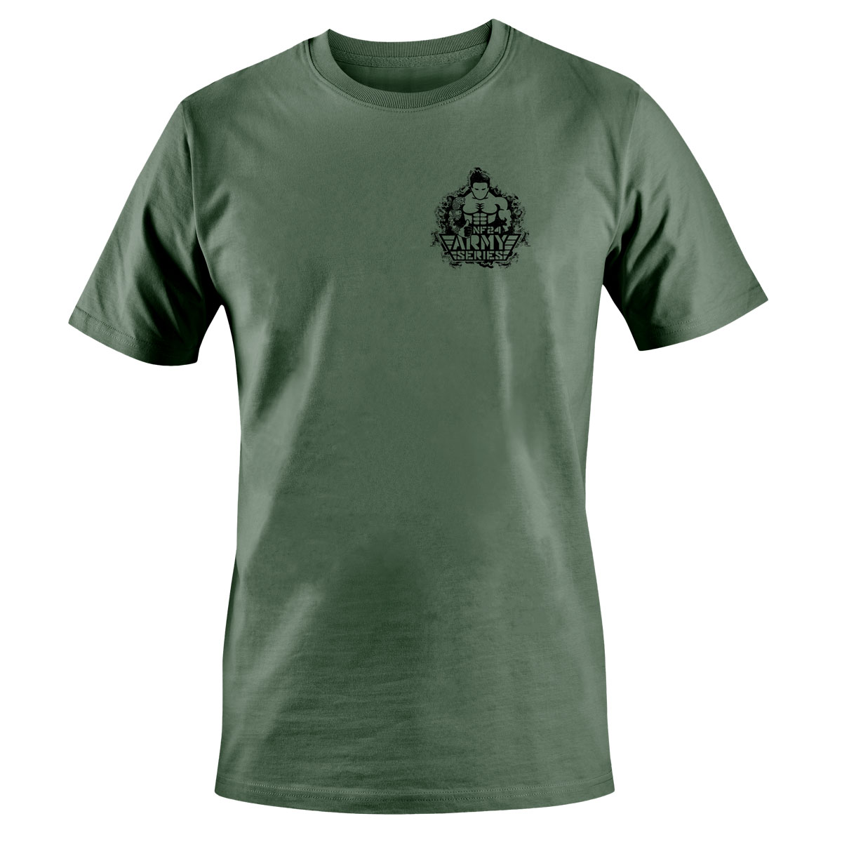 Army-Sport-Fitness-Shirt-armygreen-front