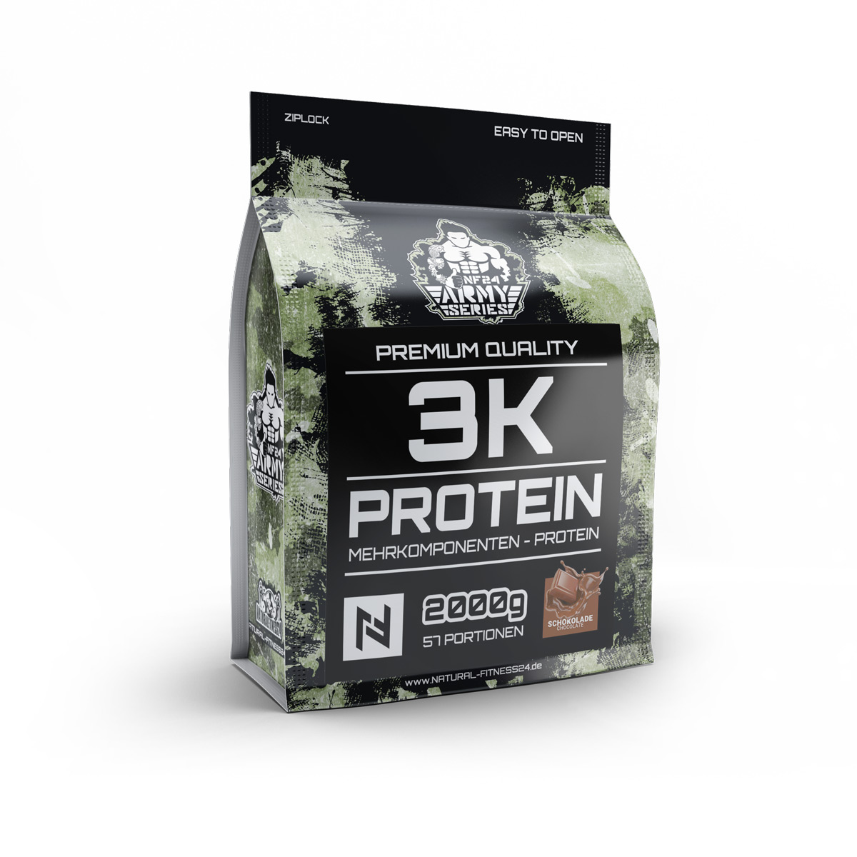 3K-Proteinpulver-Schokolade
